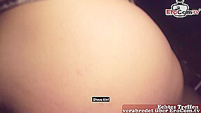 Real Pickup german chubby teen 18+ slut in public train station