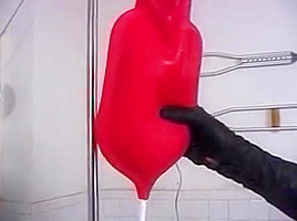 Red head in white leather gets her ass spanked