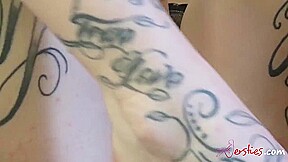 Redhead Inked Babe Amazing Solo Video