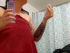 Resting Bitch Face REAL SPY Asian Houseguest - Getting ready for a date?