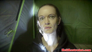 Restrained Sub Toyed In Ass By Machine