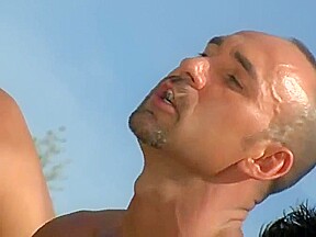 Rimming orgy outdoor
