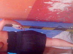 Riquisima Madura en falda apretada