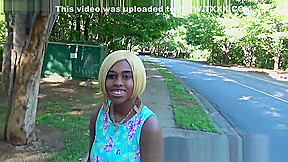 Risky Middle Of Street Blowjob & Big Ass Ebony Booty Out POV