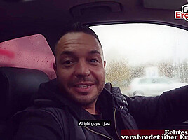Risky Public Sex Date with german gothic milf in car