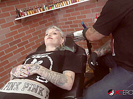 River Dawn Ink Gets 5 Face Tattoos and Fucks a Big Hard Cock