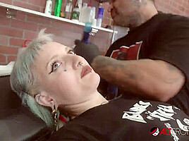 River Dawn Ink Gets 5 Face Tattoos and Fucks a Big Hard Cock