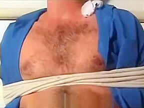 Ronaldo tied up and cleave gagged and tape gagged in clothes and naked