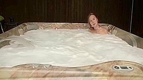 Russian Blond Hot Tub Masturbation with Sex Toy