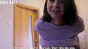 Russian Chick Climbed On Her Tutors Hot Cock - Anna Bali