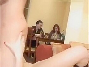 Russian couple fucking in front of friends
