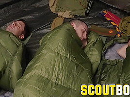 SCOUTBOYS - *** hairless twinks fucked in tent by sleazy scoutmasters