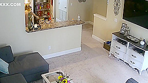 SERIES 1 Pregnat MILF Tits in Livingroom Cam