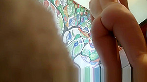 SPYING ON FRIEND'S HOT Step mom PT 2(SHOWERING BEFORE GYM)