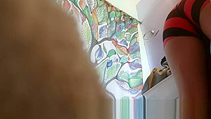 SPYING ON FRIEND'S HOT Step mom PT 2(SHOWERING BEFORE GYM)