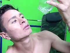 Sacando Semen para los barros de mi cara - Alex CUM