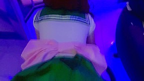 Sailor Jupiter Captured, Bound And Gagged Obliged To Squirt