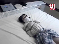 School student 18+ Bondage With Vibrator