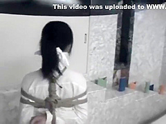 School student 18+ Bondage With Vibrator