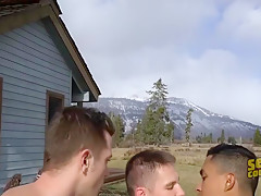 Sean Cody In Outdoor Threesome Anal With Deacon Derick And Asher