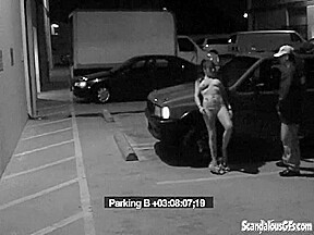 Security Blowjob by Hot Babe Caught on CCTV