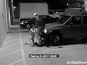 Security Blowjob by Hot Babe Caught on CCTV