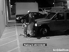 Security Blowjob by Hot Babe Caught on CCTV