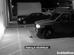 Security Blowjob by Hot Babe Caught on CCTV