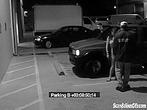 Security Blowjob by Hot Babe Caught on CCTV