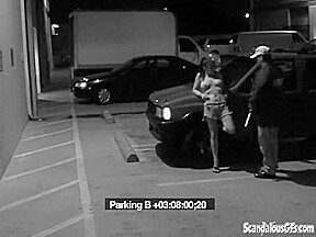 Security Blowjob by Hot Babe Caught on CCTV