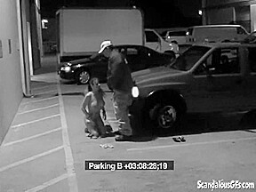 Security Blowjob by Hot Babe Caught on CCTV