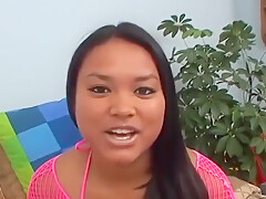 Sexy Thick Young Asian Girl With Long Hair Sucks Cock And Eats Cum Pov