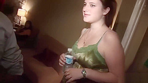 Sexy babe at party got fucked