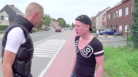 Sexy blond twink used by dude muscled - CrunchBoy