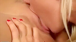 Sexy blonde girls lesbian sex