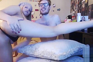 Sexy couple anal sex blowjob webcam