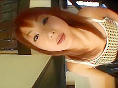 Sexy japanese redhead masturbating video part5