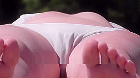 Sexy teenager 18+ in panties on the beach Hide camera HD