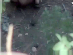 She pees and changes bottom bikini