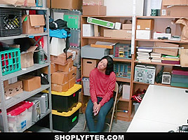 ShopLyfter - Black teen 18+ Interrogated and then Fucked