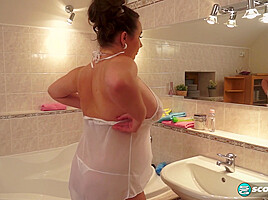 Showers Naked, Gets Naughty