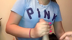 Shy Virgin teen 18+ gives hot first blowjob!