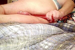 Sissy Submissive Femboy Adbl Takes Red Dildo Anal Pov Hd Point Of View