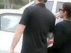 Skimpy shorts on sexy ass girls in public