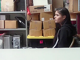 Skinny Shoplifter Fucked By Santa In Security Room 8 Min