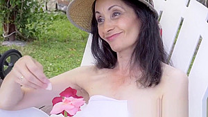 Skinny granny gets fucked and facialized