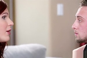 Skinny redhead TS pounded in her asshole
