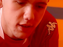 Skinny twink gives a blowjob then enjoys bouncing on a cock