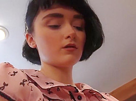 Slave cleans shoes for Princess