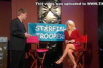 Slutty Newscaster Sucking Dick Backstage